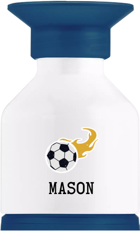 Dopper waterfles met naam en snelle voetbal