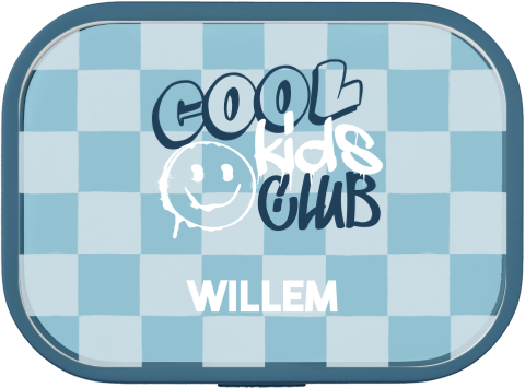 Mepal broodtrommel Campus met naam, blokpatroon en graffiti