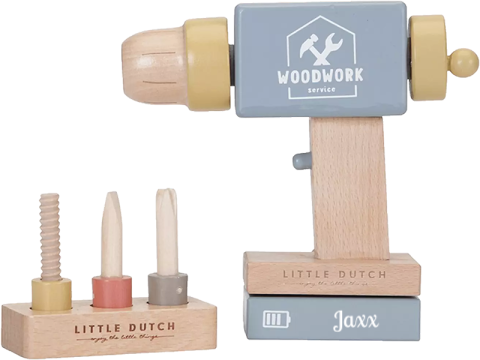 Little Dutch boormachine met naam