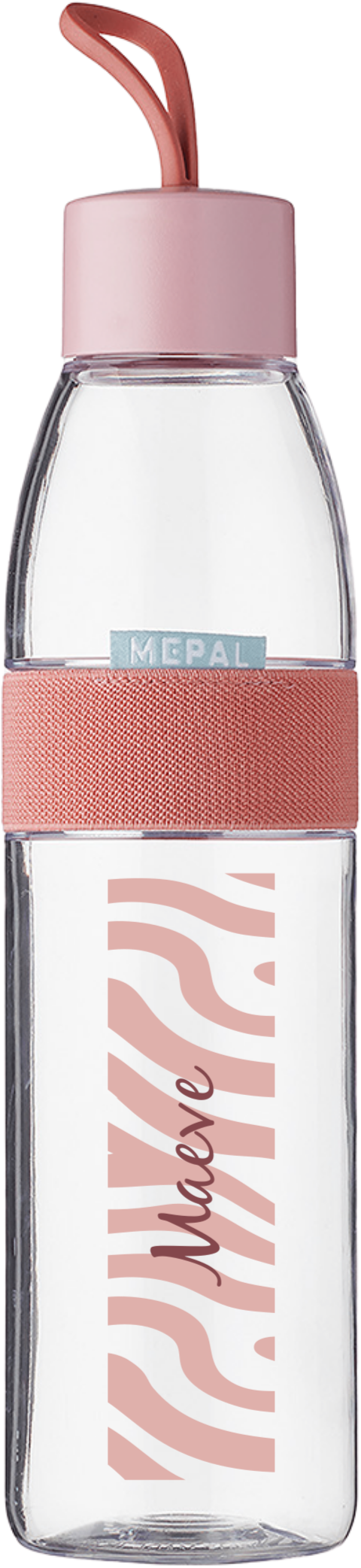 Mepal waterfles Ellipse met naam en colorblocking