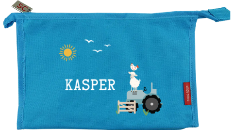 Toilettas met boerderijdieren en naam