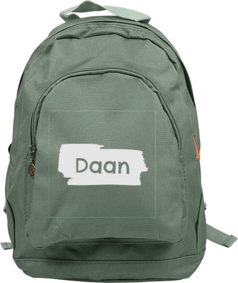 Junior rugzak met streep verf en naam