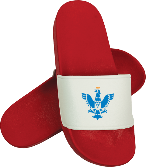 Badslippers met logo