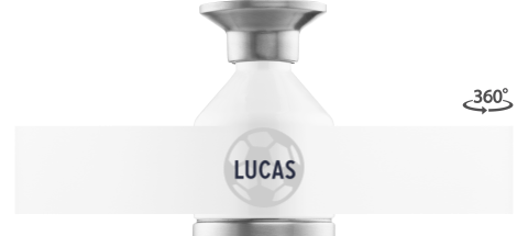 Dopper steel MINI met naam en voetbal