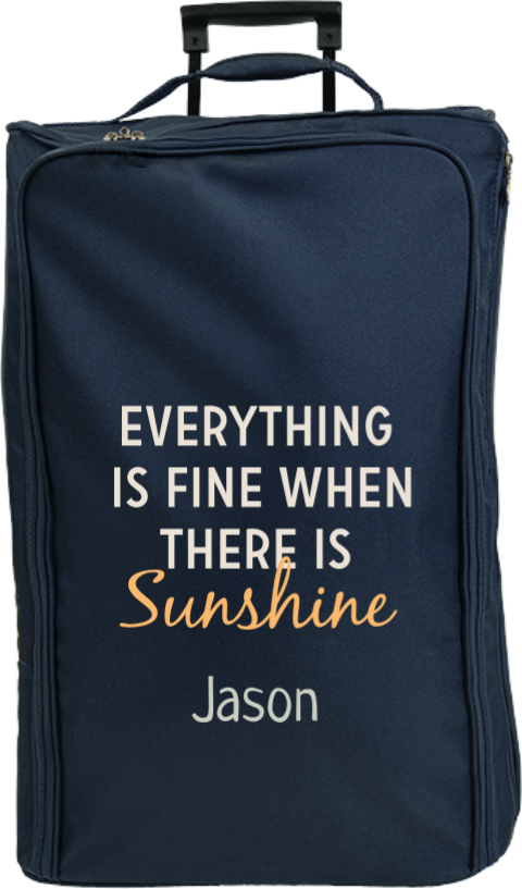 Reistrolley XL met naam en tekst