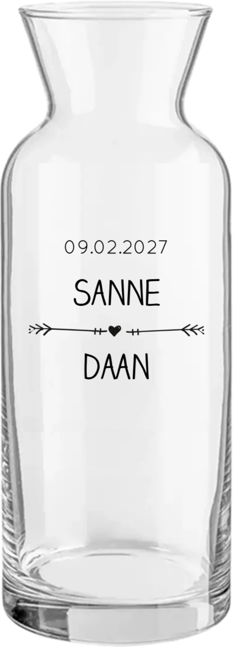Karaf met naam