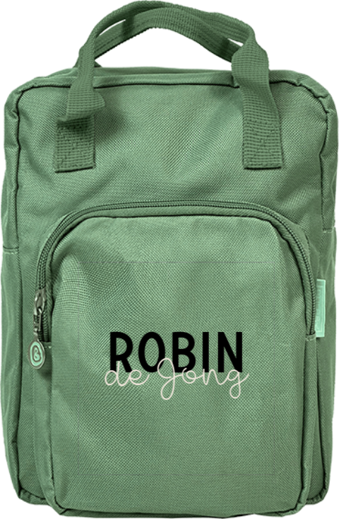 Rugtas classic met naam