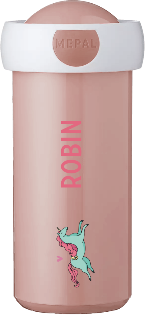 Mepal drinkbeker Campus met naam en unicorn