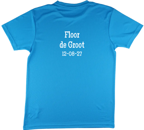 Sportshirt kind met naam