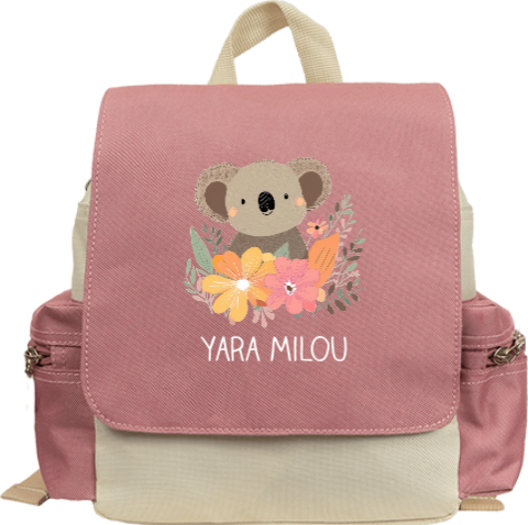 Rugzakje met naam en koala