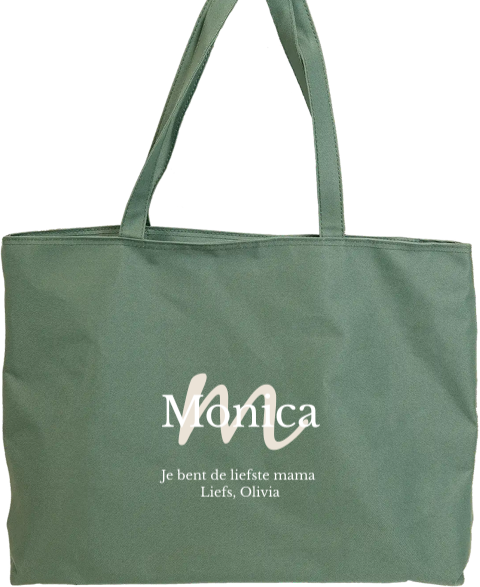 Shopper met naam en initiaal