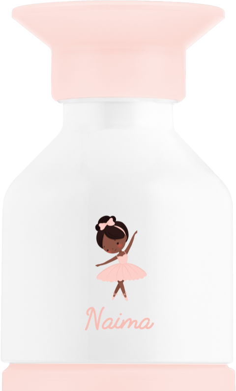 Dopper steel MINI met naam en ballerina