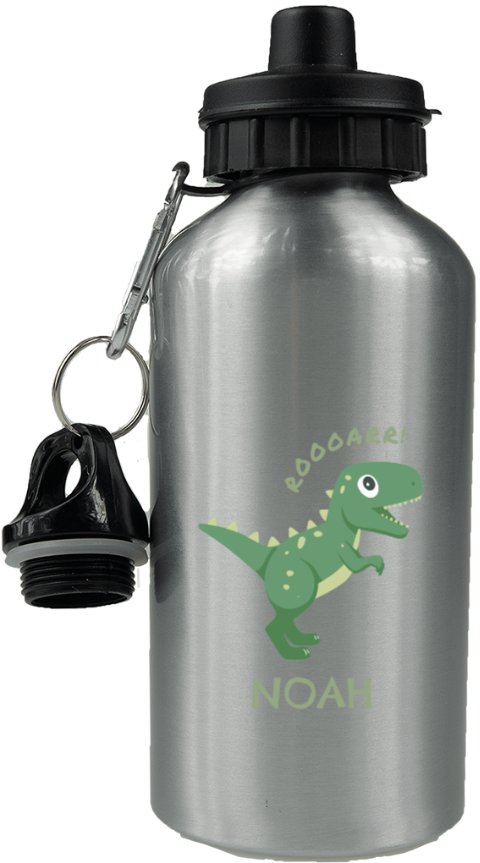 Bidon aluminium met naam en baby