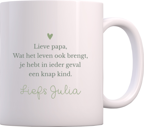 Mok met tekst voor vaderdag