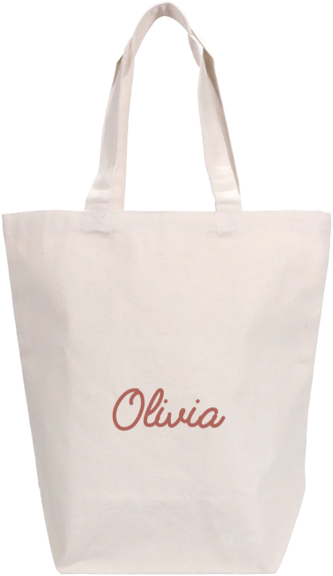 Katoenen tas met naam