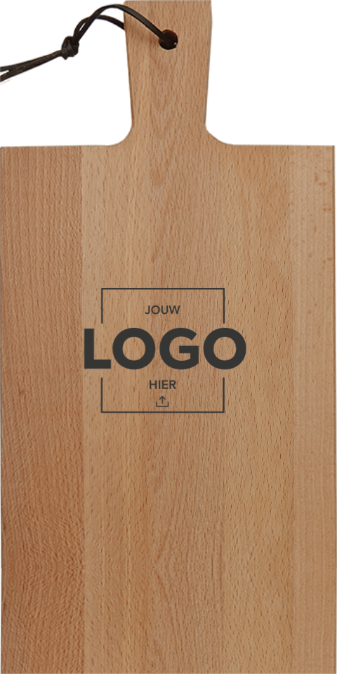 Borrelplank met logo - klein