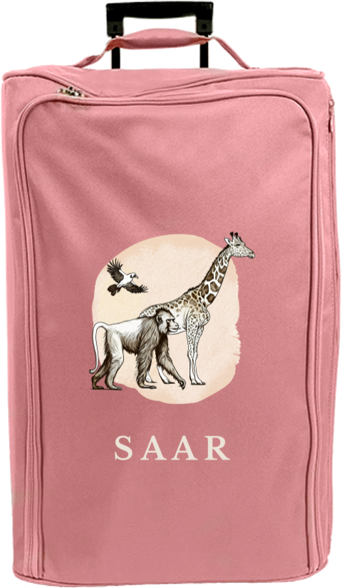 Reistrolley XL met naam en jungle