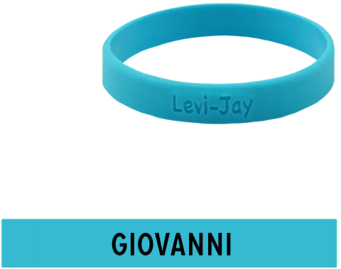 SOS armband gegraveerd met naam
