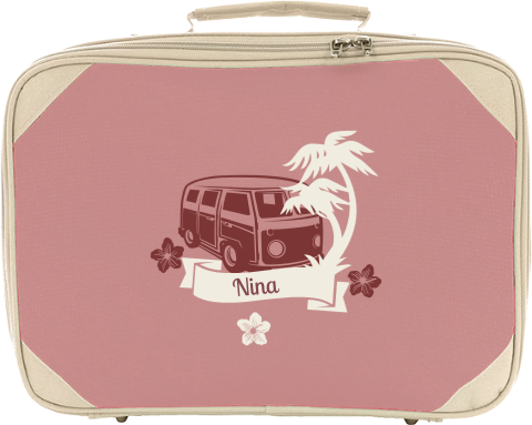 Koffertje met naam en bus