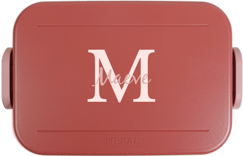Mepal broodtrommel TO GO met naam en initialen