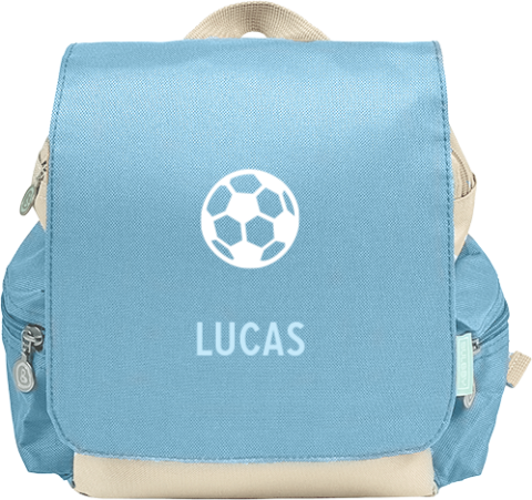Rugzakje kind met naam en bal