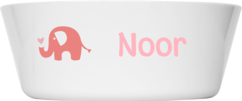 Kinderkommetje met naam en olifantje