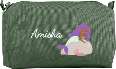 Etui met naam en zeemeermin