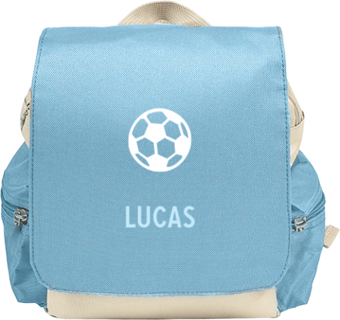 Rugzakje kind met naam en bal