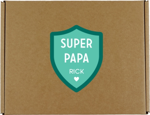 Cadeaudoos met eigen tekst voor vaderdag
