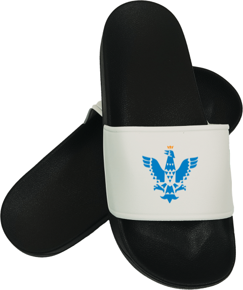 Badslippers met logo