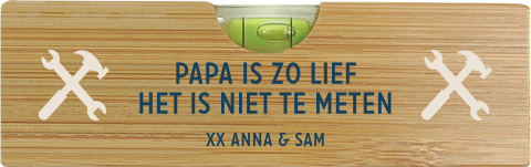 Waterpas met gereedschap