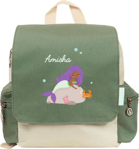 Rugzakje met zeemeermin en naam