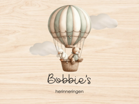 Herinneringskist met naam en luchtballon