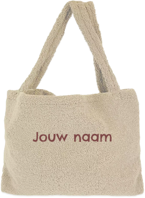 Teddytas met naam geborduurd