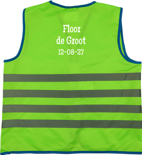 Veiligheidsvestje met naam