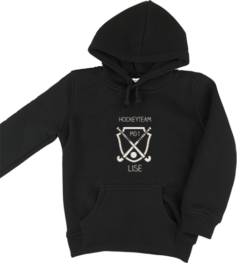 Hoodie met naam en hockey embleem