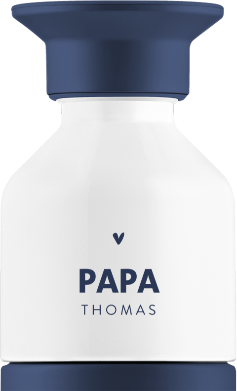 Dopper thermosfles met hartje en tekst