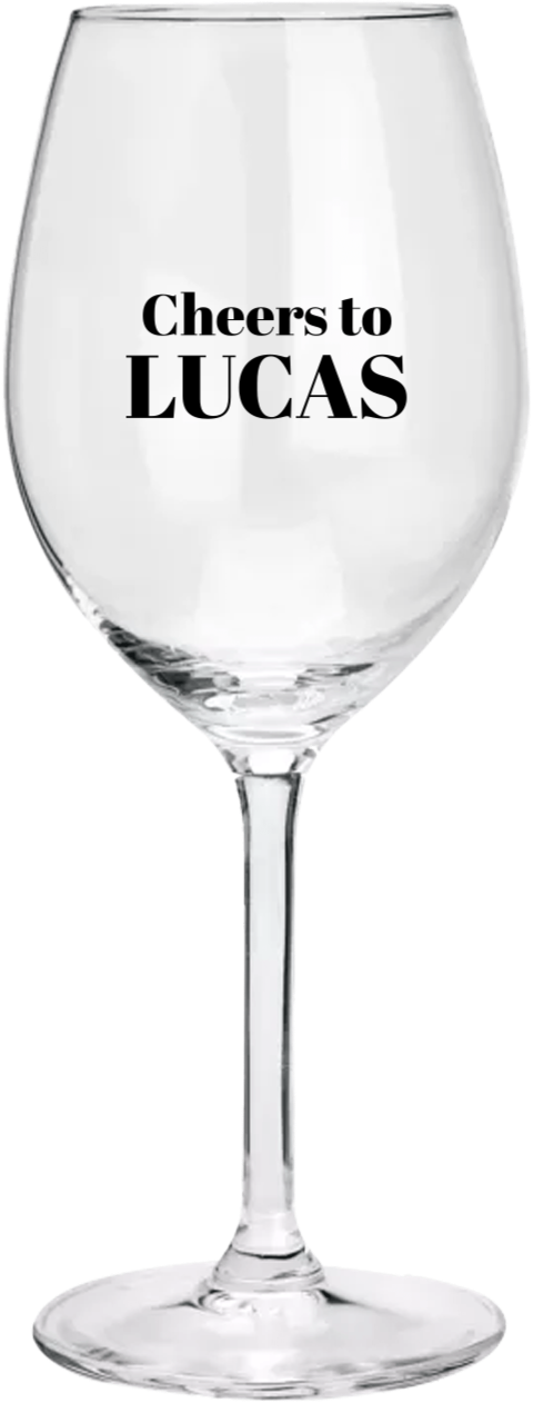 Wijnglas met naam