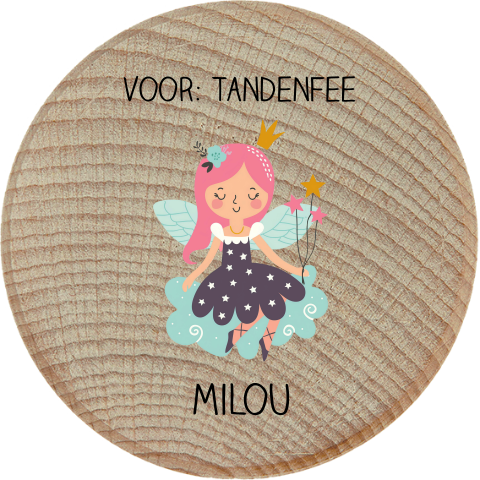 Tandendoosje met naam en tandenfee