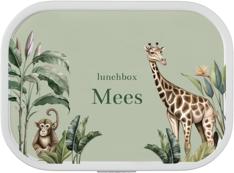 Mepal broodtrommel Campus met naam en jungle