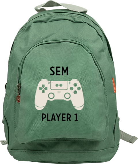 Junior rugzak met naam en spel