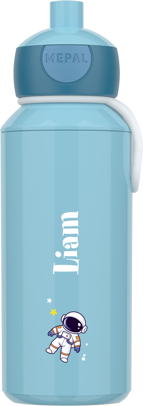 Mepal pop-up drinkfles Campus met naam, astronaut en sterretjes