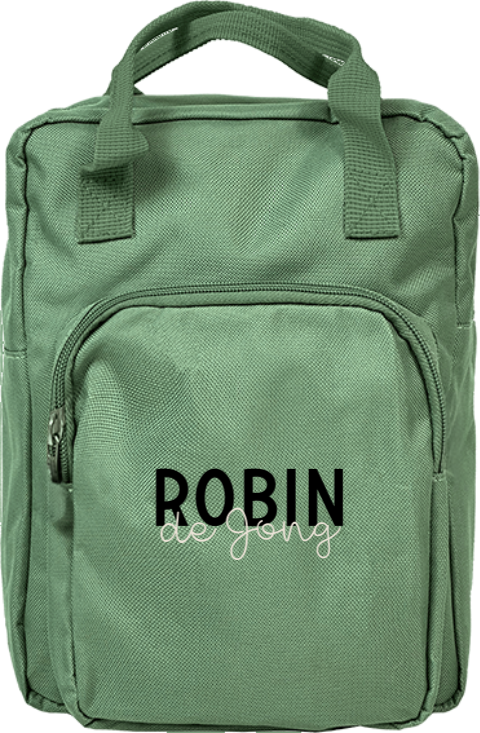 Rugtas classic met naam