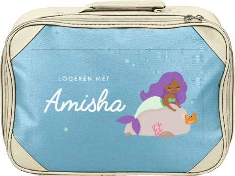 Koffertje met naam en zeemeermin