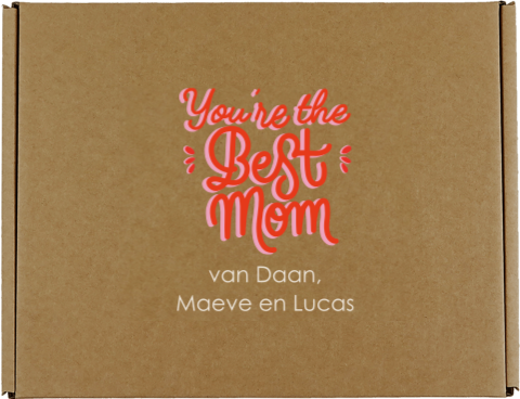 Cadeaudoos voor moederdag met naam