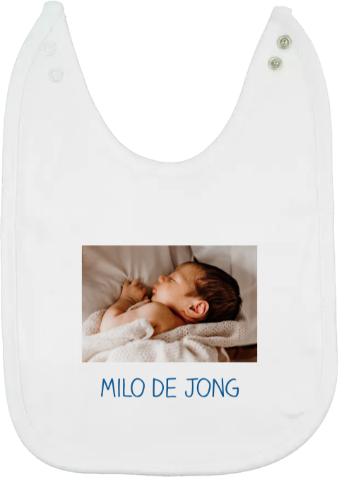 Slabbetje met naam en foto