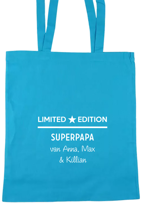 Katoenen tas met naam - speciale editie