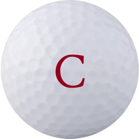 Golfballen met initiaal