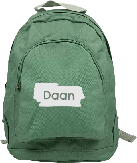 Junior rugzak met streep verf en naam