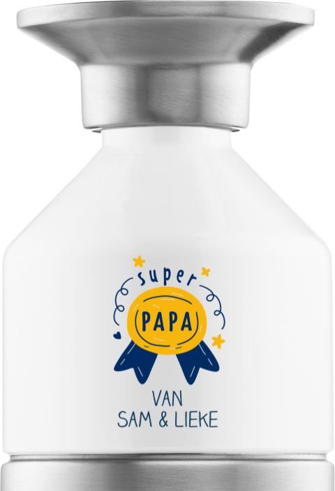 Dopper waterfles Steel voor super papa